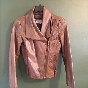 Marc New York Tan Leather Jacket